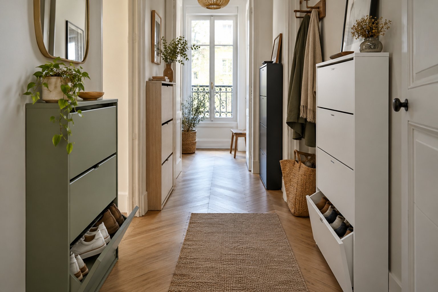 Meuble à chaussures : comparatif pour couloir étroit